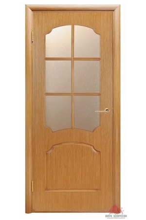 Межкомнатная дверь Виктория светлый дуб ПО