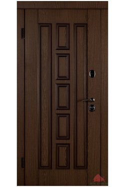 Входная дверь Квадро орех тёмный