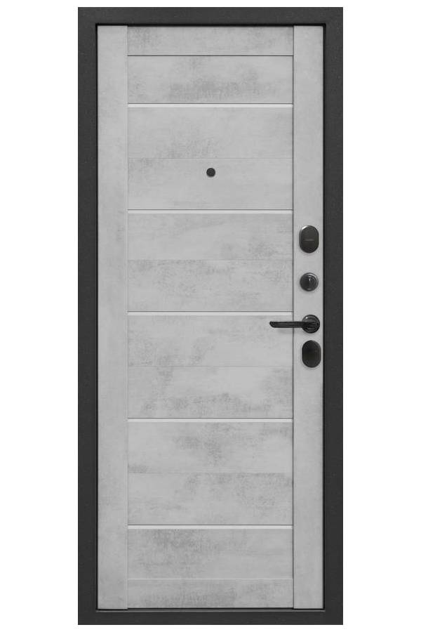 Входная дверь 7,5 см БОСТОН Бетон снежный царга