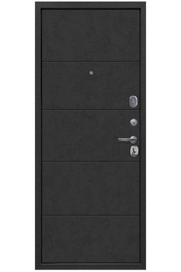 Входная дверь 7,5 см Гарда Букле Черный Бетон Графит