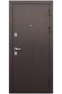 Входная дверь Толстяк Букле шоколад велюр белый софт