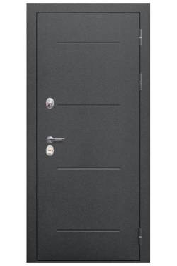 Входная дверь 11 см ISOTERMA серебро зеркало фацет эмалит белый