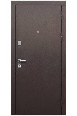 Входная дверь Толстяк Букле шоколад велюр белый софт