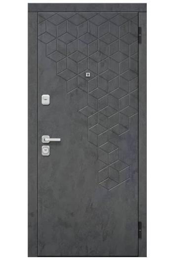 Входная дверь ФЕНИКС Эмалит белый зеркало