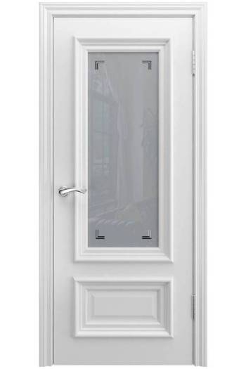 Межкомнатная дверь Престиж ½ ПО Белая эмаль