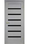 Межкомнатная дверь Турин 507 Дуб серый-LAC черный