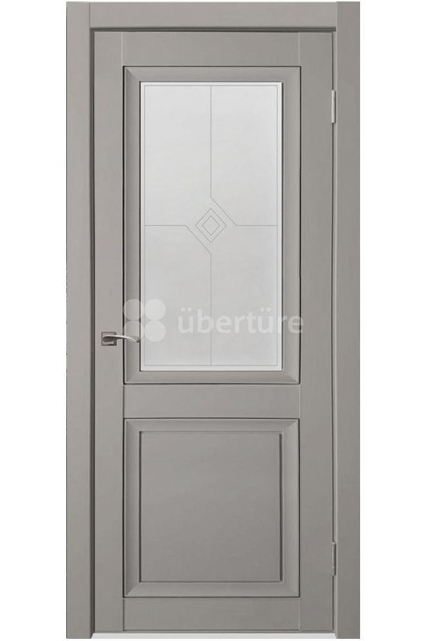 Межкомнатная дверь Деканто ДО1 Серый бархат