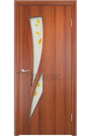 Межкомнатная дверь Стрелитция Итальянский орех